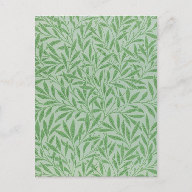 Cartão Postal Padrão Willow, William Morris (Frente)