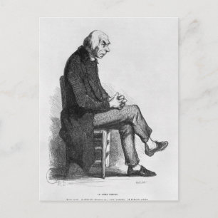 Cartão Postal Padre Goriot, ilustração de Le Pere