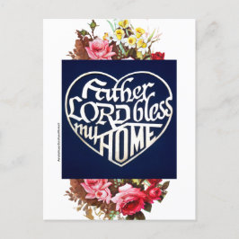 Cartão postal "Padre LORD abençoe minha casa"