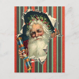 Cartão Postal Padre Natal - Cartaz Vitoriano