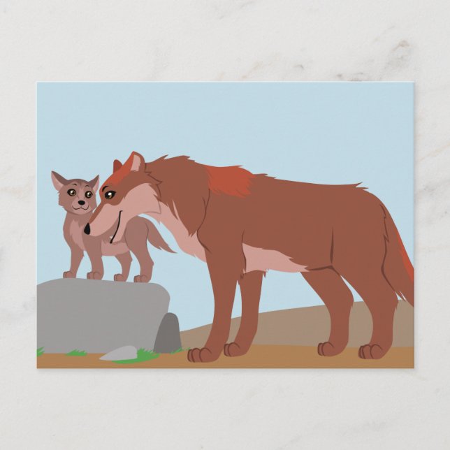 Cartão Postal Padre Wolf e Pup (Frente)