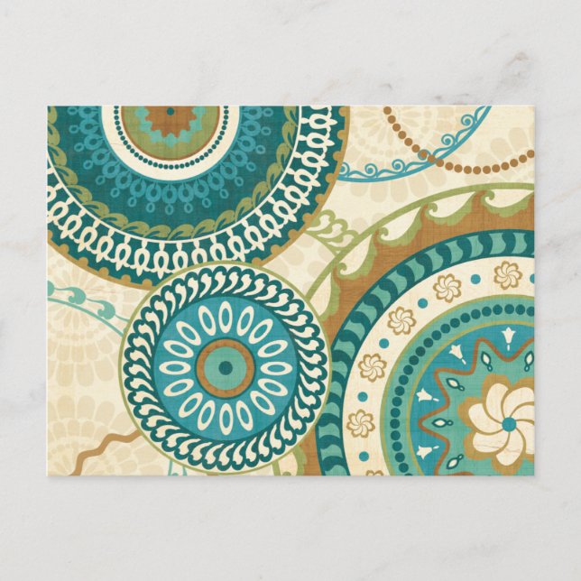 Cartão Postal Padrões circulares (Frente)