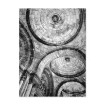 Padrões circulares em tijolo no Sacre Couer