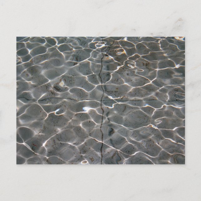 Cartão Postal Padrões de luz na água (Frente)