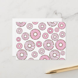 Cartão Postal Padrões De Rosquinhas, Rosquinhas Rosa, Prensas