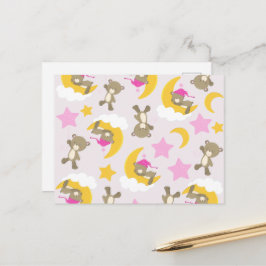 Cartão Postal Padrões De Ursos, Ursos De Teddy, Ursos De Cuta, E