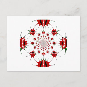 Cartão Postal Padrões do Kaleidoscope do Anteno Nacional