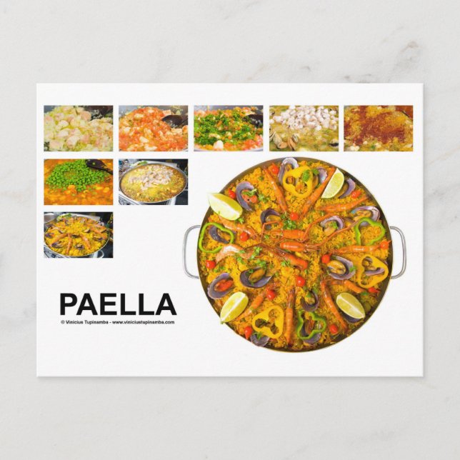Cartão Postal paella (Frente)