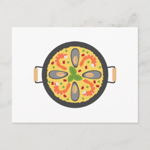 Cartão Postal Paella Meal