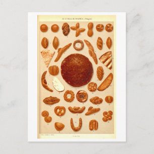 Cartão Postal Pães Antigos da Áustria-Boêmia