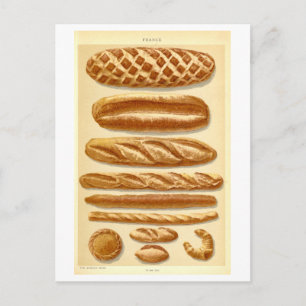 Cartão Postal Pães Antigos da França #2