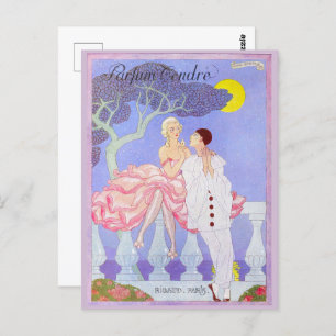 Cartão Postal Pafum Tendre por George Barbier