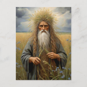 Cartão Postal Pagan Flax Deus