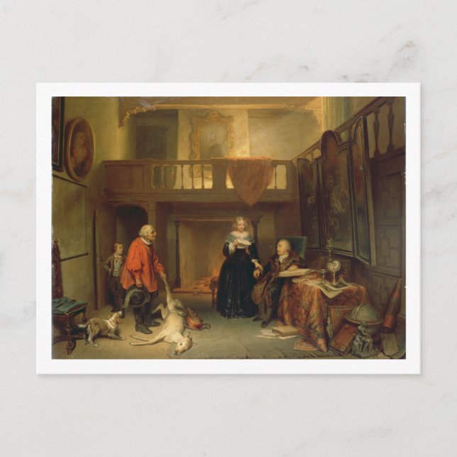 Cartão Postal Pagando o Tithe (petróleo no painel) (Frente)