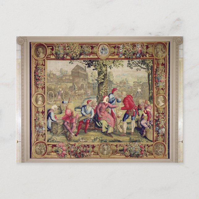 Cartão Postal Pagando o Workshop dos Harvesters, Gobelins (Frente)