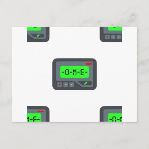 Cartão Postal pager emoji