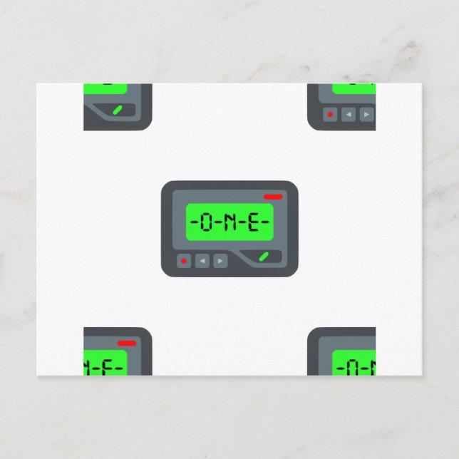 Cartão Postal pager emoji (Frente)