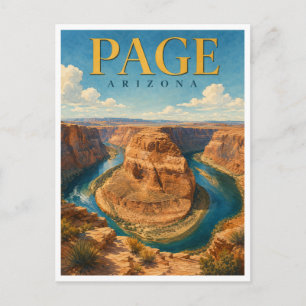Cartão Postal Página Arizona Horseshoe Bend GeoSaga