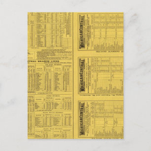 Cartão Postal Página de Texto do Michigan Central Railroad