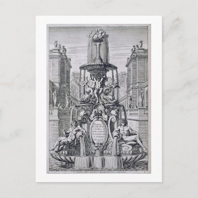 Cartão Postal Página de título de 'Fountain and Waterjets in Ita (Frente)