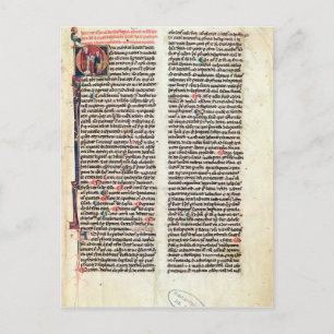 Cartão Postal Página do Somme de Theologie