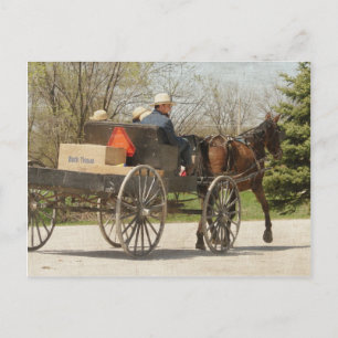 Cartão Postal Página inicial da família Amish