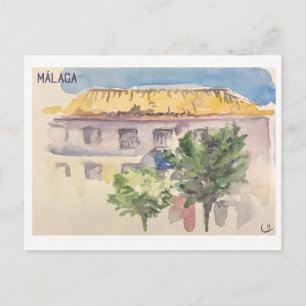 Cartão Postal Páginas do Skethchbook. Málaga