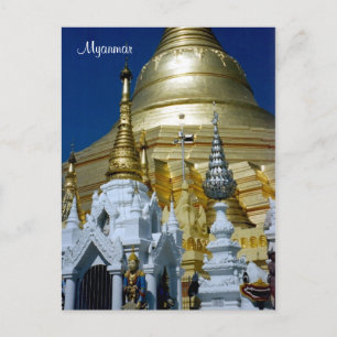 Cartão Postal pagode do shwedagon