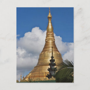 Cartão Postal Pagode Shwedagon, Yangon, Myanmar