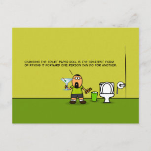 Cartão Postal Pague-o para a frente