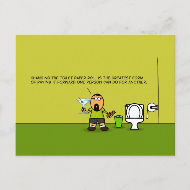 Cartão Postal Pague-o para a frente (Frente)