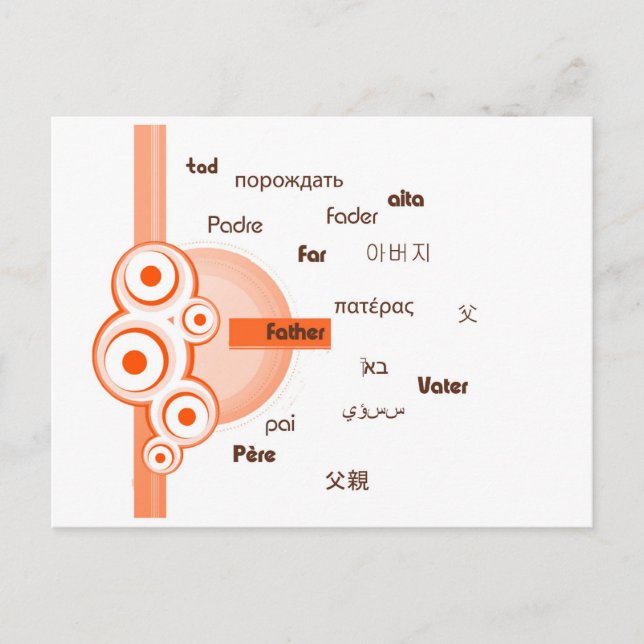 Cartão Postal Pai (Frente)