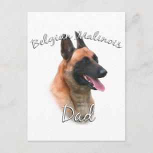 Cartão Postal Pai 2 da Bélgica Malinois