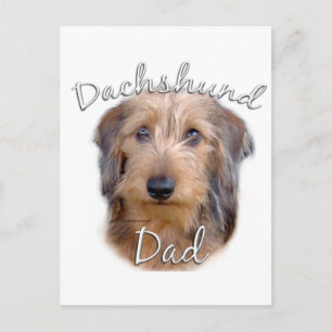 Cartão Postal Pai 2 de Dachshund (com fios)
