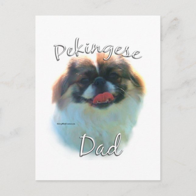Cartão Postal Pai 2 de Pekingese (Frente)