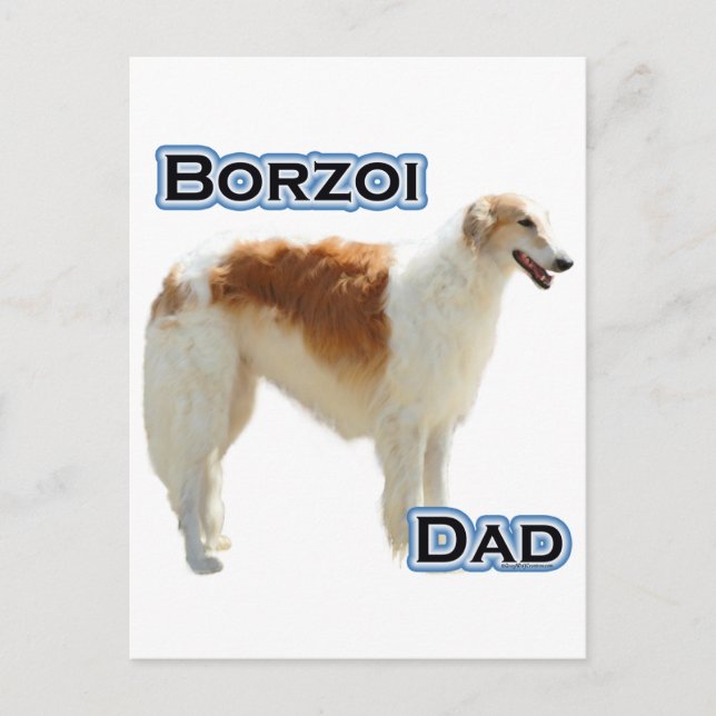 Cartão Postal Pai Borzoi 4 (Frente)