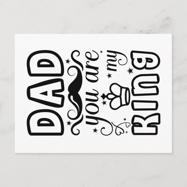 Cartão Postal Pai Chess King (Frente)