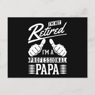 Cartão Postal Pai da aposentadoria do Papa Reformado Humorístico