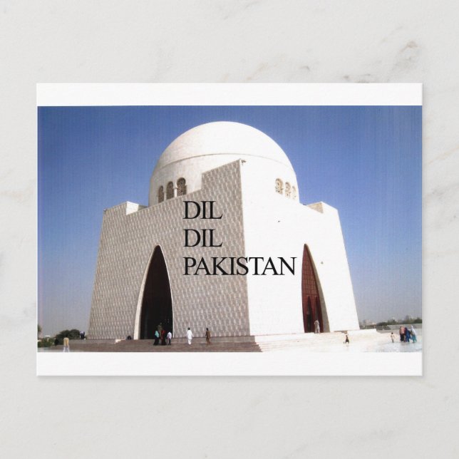 Cartão Postal Pai da Nação: Mazar-e-Quaid (Frente)