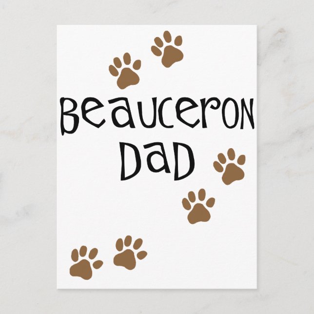 Cartão Postal Pai de Beauceron (Frente)