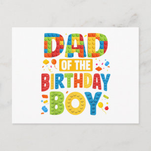 Cartão Postal Pai de Festa de Aniversário