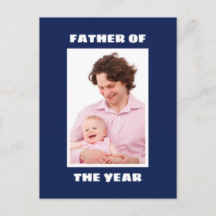 Cartão Postal Pai Do Ano Personalizado Foto Personalizada Papai