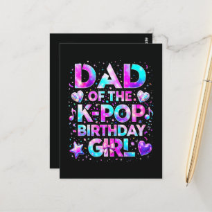 Cartão Postal Pai do K-Pop Aniversário Música Coreana