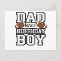 Pai do Menino de Aniversário Amante de Futebol Fam