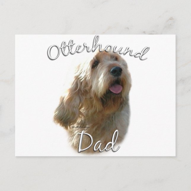 Cartão Postal Pai do Otterhound 2 (Frente)