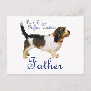 Cartão Postal Pai do Petit Basset Griffon Vendeen