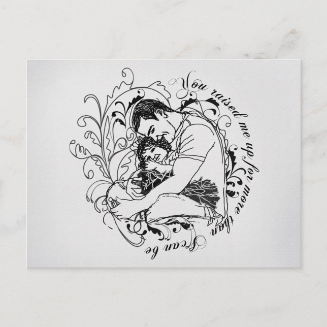 Cartão Postal Pai e filha (Frente)