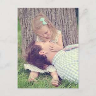 Cartão Postal Pai E Filha