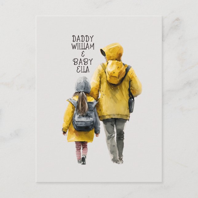 Cartão Postal Pai e Filha Bond (Frente)