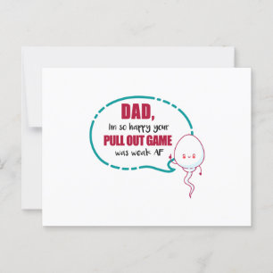 Cartão Postal Pai, estou tão feliz que seu jogo na hora de trans